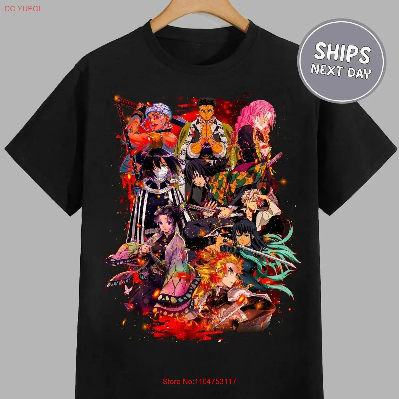 Anime Merchandise Clothes - Koszulka Anime Demon Slayer Slayer vintage,