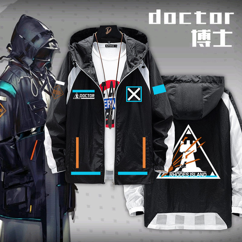 Anime Merchandise Jacket - Gra Arknights, gadżety anime, ubrania Doktora