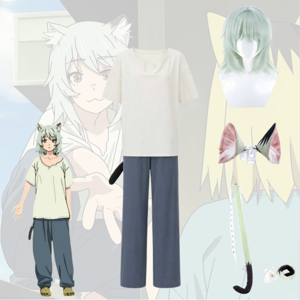 Anime Merchandise Clothes - Yani Neko Chainsmoker Cat Nikuko Kostium