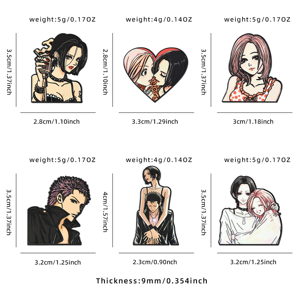 Zestaw 6 emaliowanych przypine – Nana Anime Merchandise recenzja i cena